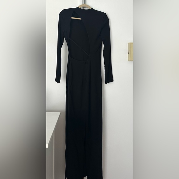 NWOT Zara Collection open back black maxi dress - Picture 6 of 8